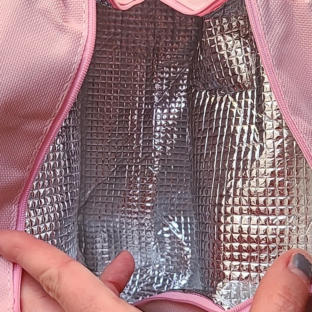 N/A pink lunchbag